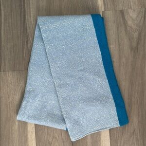 Blue Knit Scarf